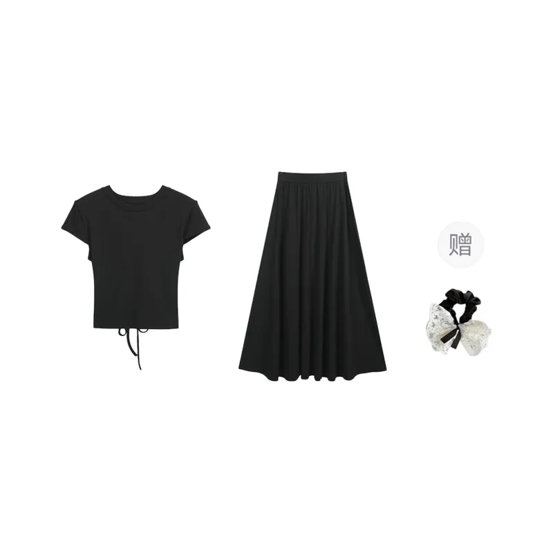 PAVEA Two Piece Skirt Sets Women's-0
