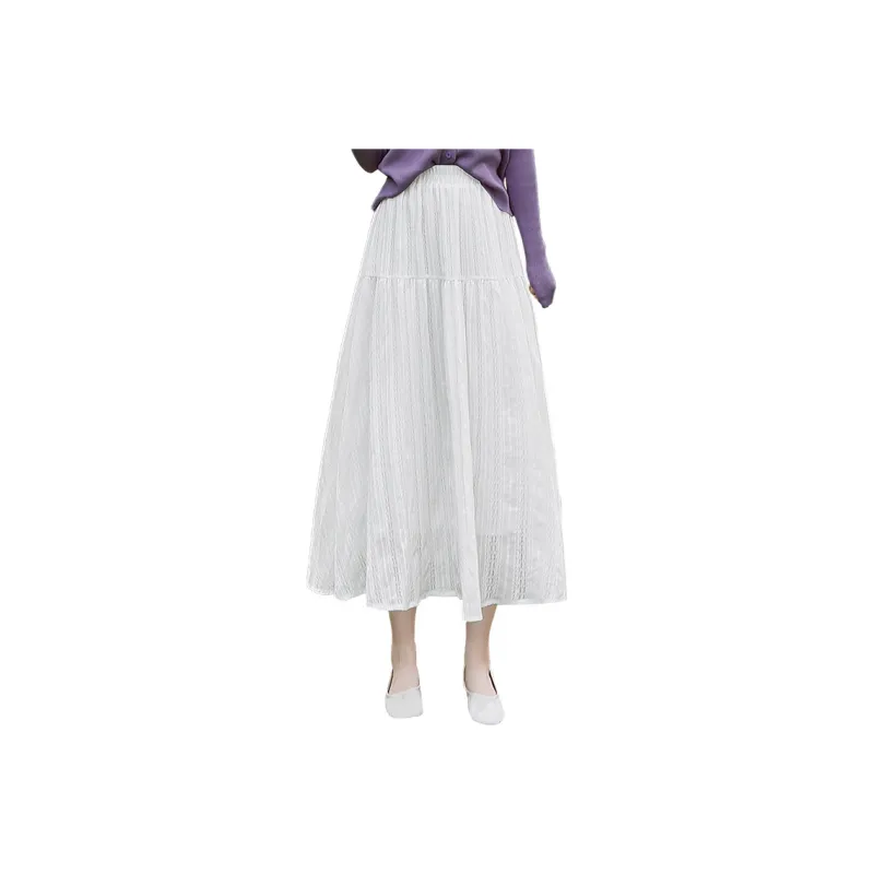 Cypress House Casual Long Skirt Women's White-0