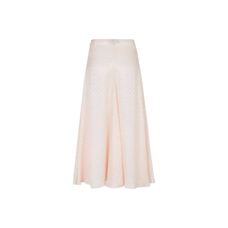 FENDI Ff Printed Flared Midi Skirt-0