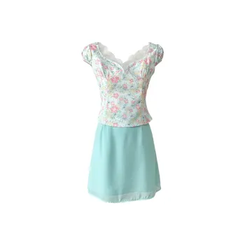 GLEE DIARY Two Piece Skirt Sets Women's