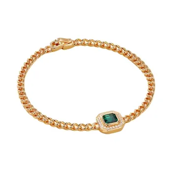 ATTAGEMS 925 Sterling Silver Artificial Gemstone Bracelets Women's