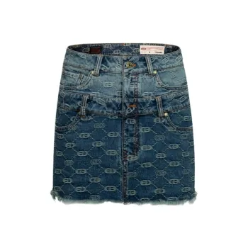 EVISU Denim Short Skirts Women's Denim Blue