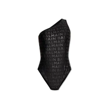 BALMAIN Logo Embellished One Piece Swimsuit