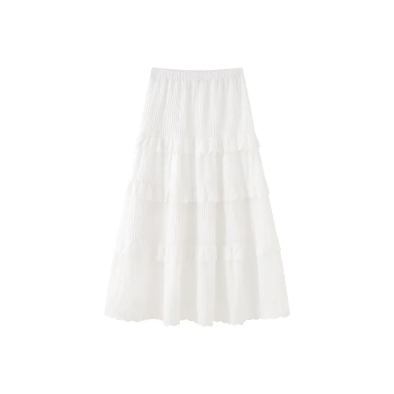 JEANSWEST Casual Long Skirt Women's-1