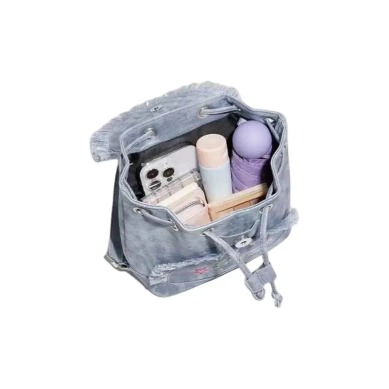 Bywhich Denim Backpack Women's Blue-4