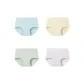 Elegant Blue+Beige Yellow+Light Pea Green+Cherry Blossom Purple