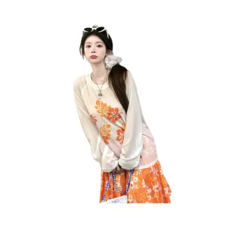 Mu Xiao Xin Raglan Sleeve T Shirt Women's