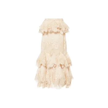 Zimmermann Eden Lace Handkerchief Skirt