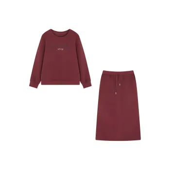 Mo Han Yi Mei Skirt Set Women's Ancora Red