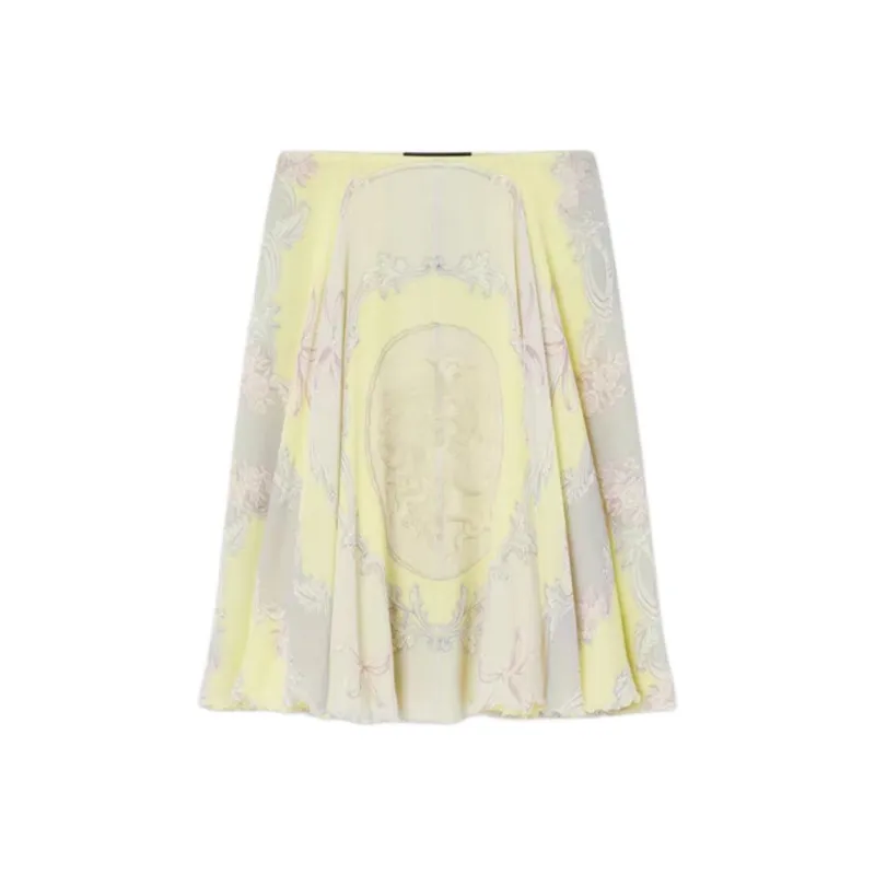 VERSACE Medusa Cameo Pleated Skirt-0