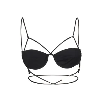 Jacquemus Le Haut De Maillot Signature Clasp Fastened Bikini Top
