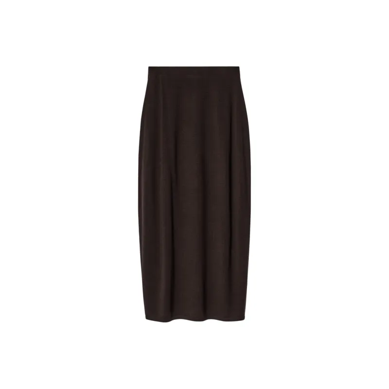 COS Casual Long Skirt Women's Dark Brown-0