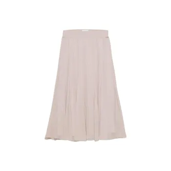 ARITZIA Wilfred New Twirl Pleated Skirt Casual Long Skirts Women's Bow Pink/Bowknot Pink