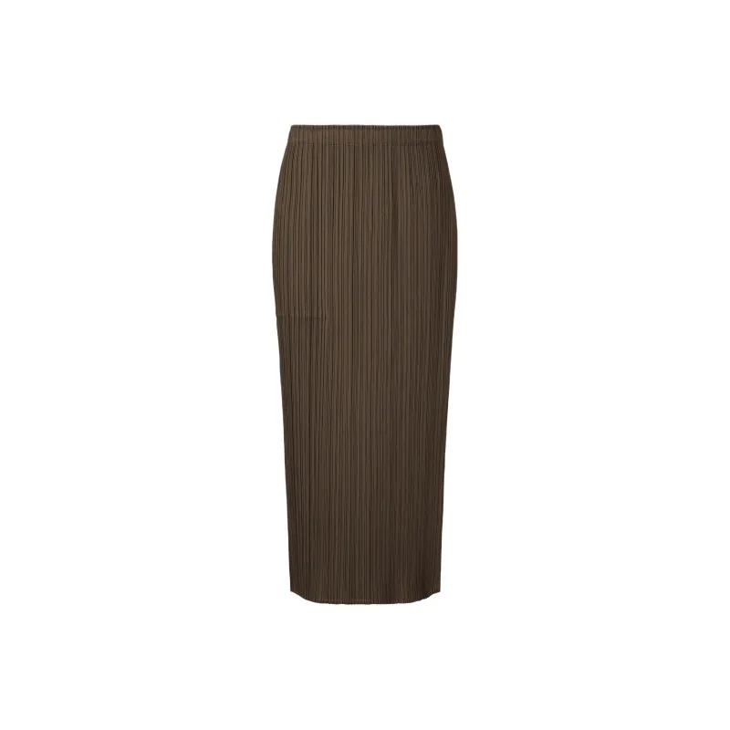 PLEATS PLEASE ISSEY MIYAKE Casual Long Skirt Women's Umber-0