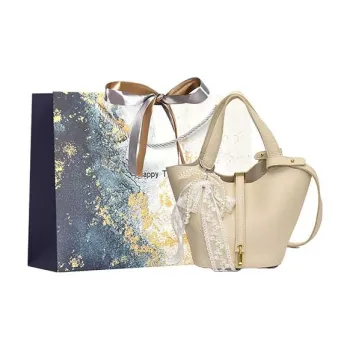 Iman's House PU Handbag Women's Ecru/Yellow/Elephant Gray