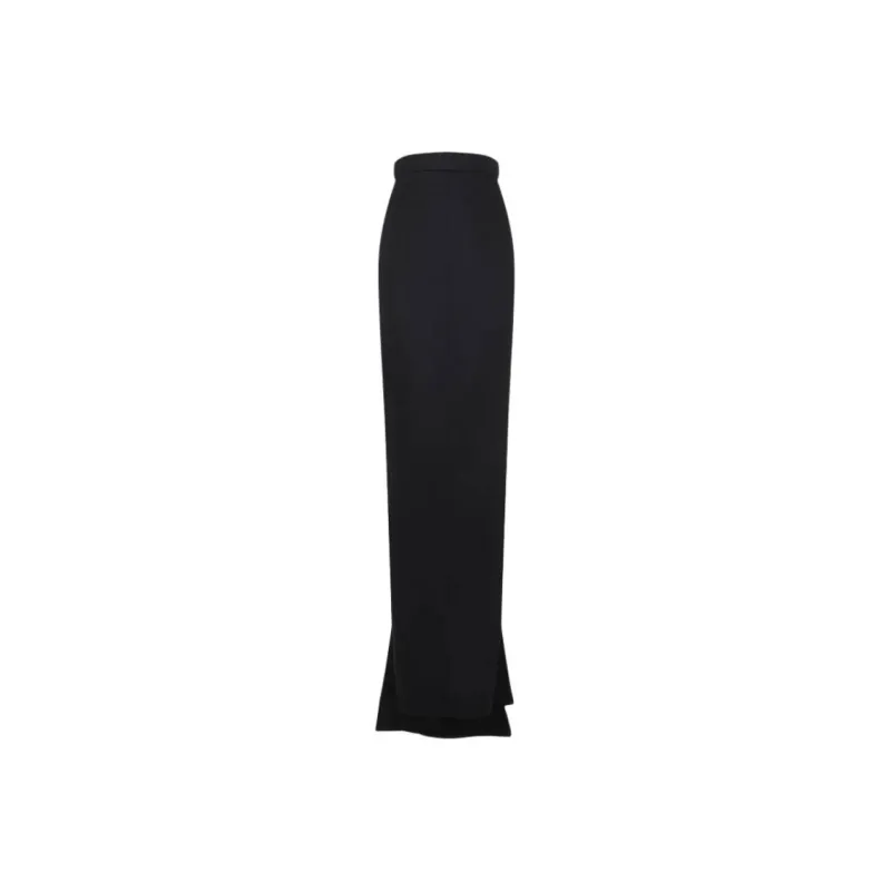 RICK OWENS Draped detail Maxi Skirt-0