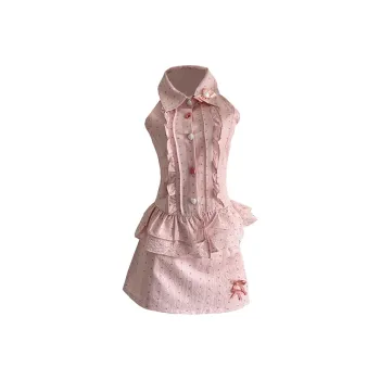 Mu Xiao Xin Skirt Set Women's Pink