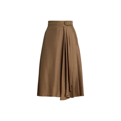 Ralph Lauren Collection Casual Long Skirts Women's Cocoa Brown