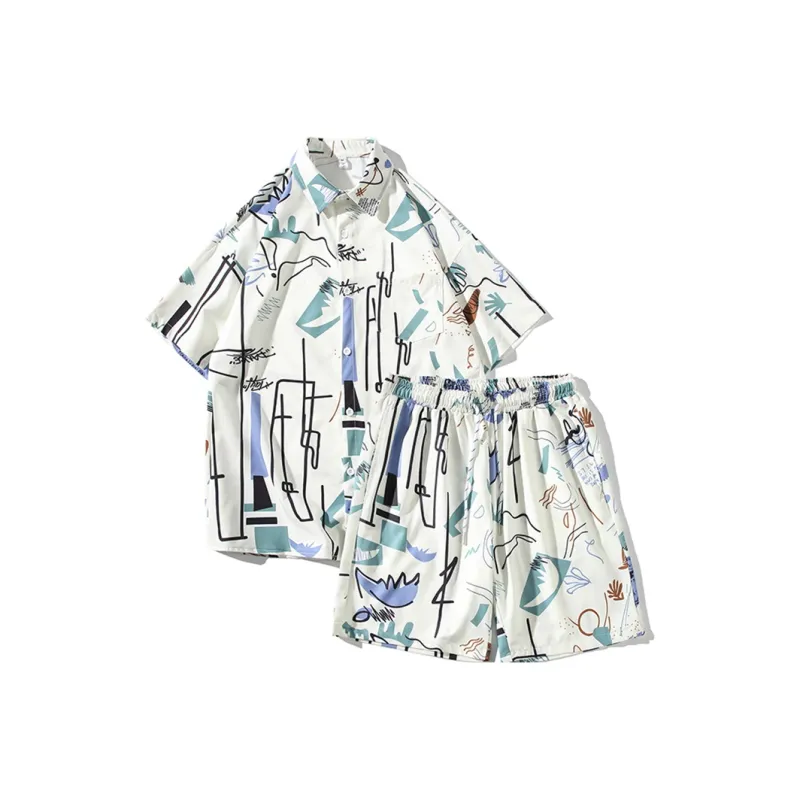 Fakeyoung Shirt Matching Set Unisex-2