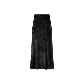 THE SEA LIFE Casual Long Skirt Women's Black Mage