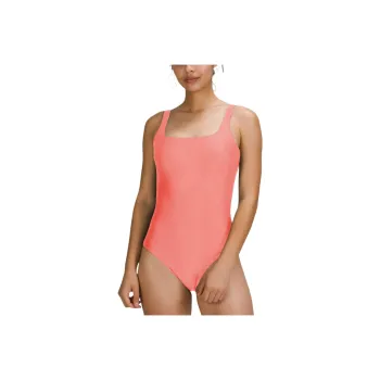 Lululemon Waterside One-piece Swimsuit Women's Cream Raspberry