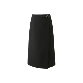 3COLOUR Casual Long Skirt Women's Classic Black