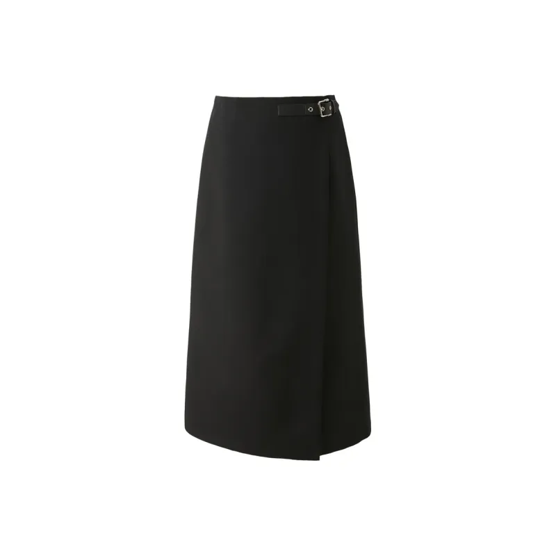 3COLOUR Casual Long Skirt Women's Classic Black-0