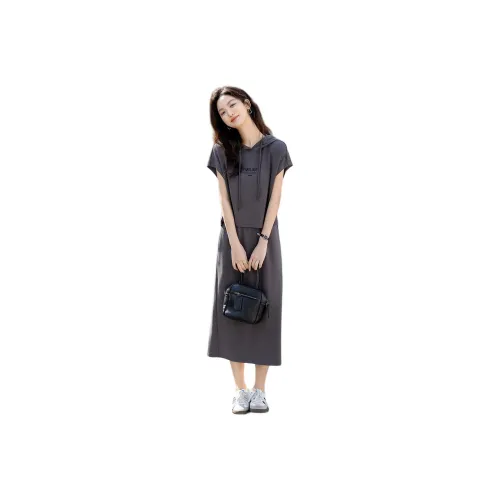 【dme】 Skirt Set Women's Dark Gray