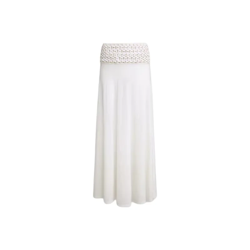 Alaia Casual Long Skirt Women's White-0
