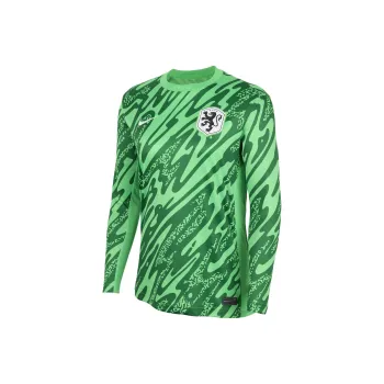 Nike Netherlands 2024/25 Stadium Goalkeeper Soccer Jerseys Women's Spark Green / Pine Green / White