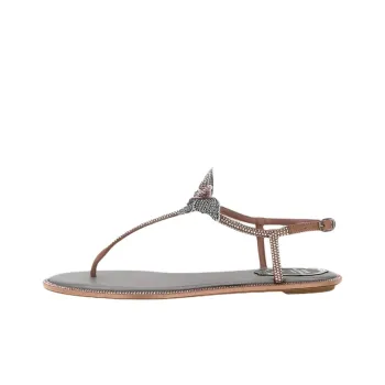 RENE CAOVILLA One Strap Sandals Women's Brown