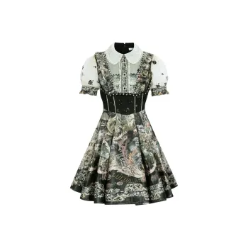 LULUALWAYS Short Sleeved Dress Women's