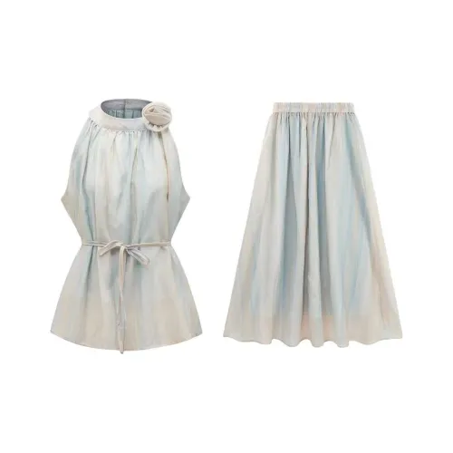 GLEE DIARY Two Piece Skirt Sets Women's