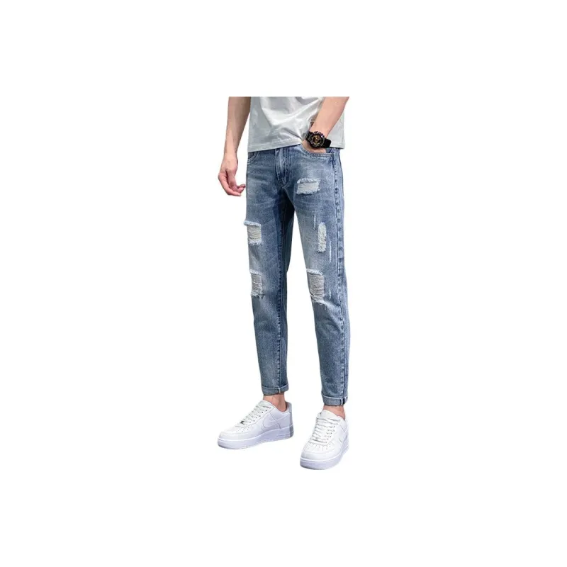 Tonlion Jeans Unisex Light Blue-8