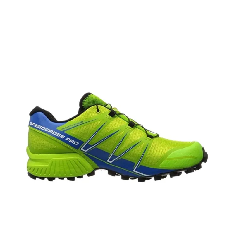 SALOMON SPEEDCROSS PRO Cushioning, Wear Resistant Low Top Trail Running Shoes Men's Green-1