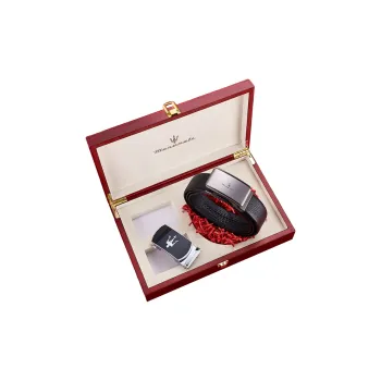 Maserati Cow Leather Belts Men's 3.5cm