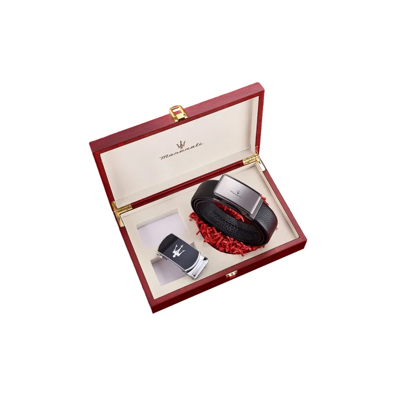Maserati Cow Leather Belts Men's 3.5cm-0