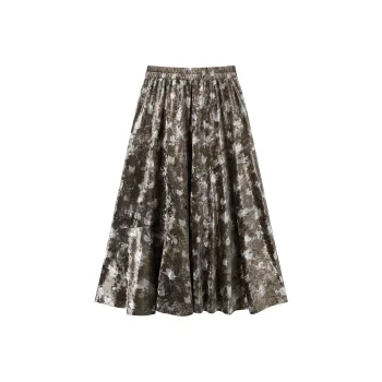 DIALOGUE Casual Long Skirt Women's Dancing Butterfly Tale