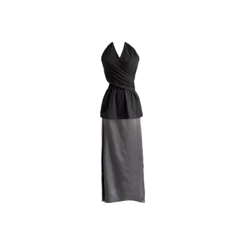 Udon House Skirt Set Women's Black