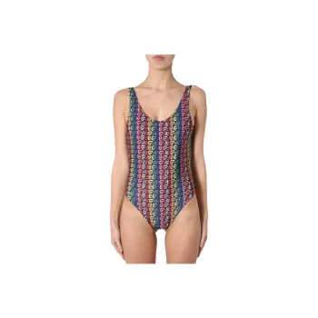 ETRE CECILE Être Cécile All Over Logo Print Swimsuit
