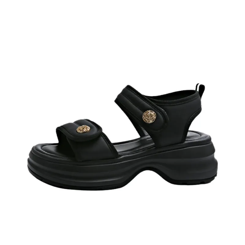 BBMTR Beach Sandals Women's Beige/Black/Khaki-6