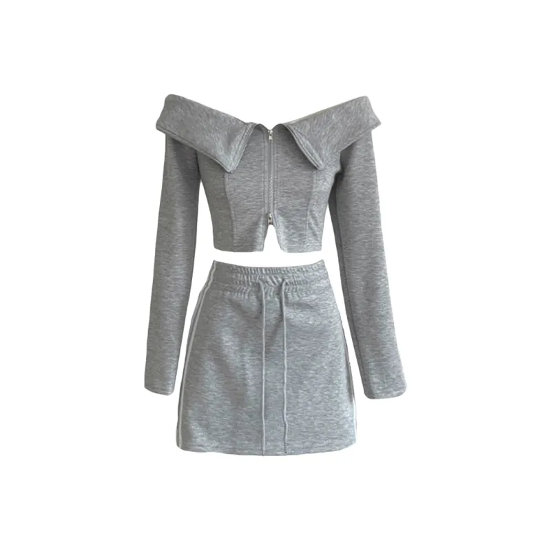 Incolore Skirt Set Women's Gray-0