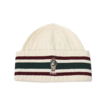 Polo Ralph Lauren Acrylic, Nylon, Wool Beanies Unisex Beige