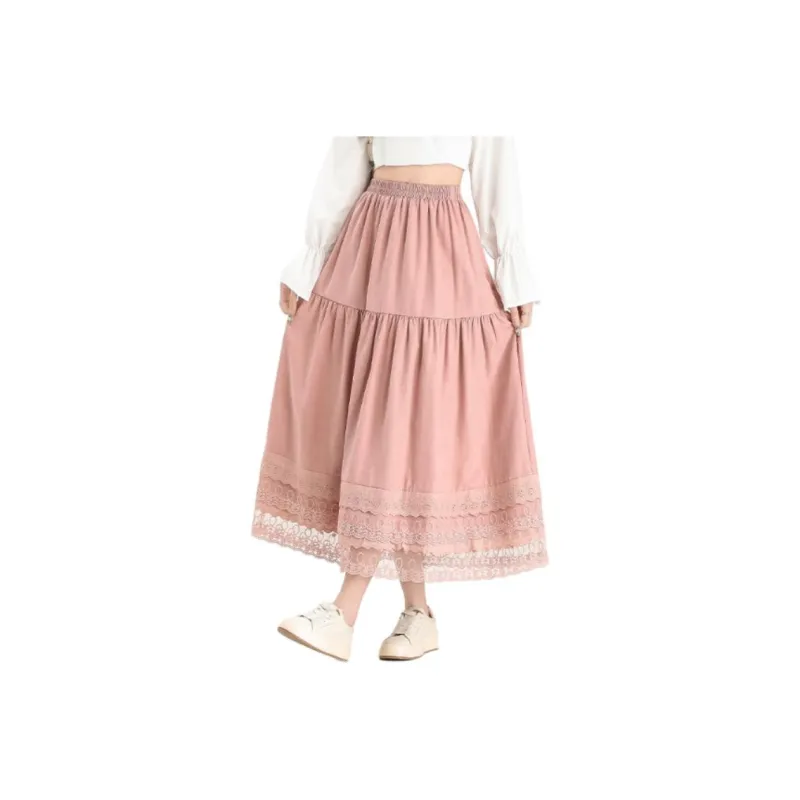 FAWENXIANGZI Casual Long Skirt Women's-6