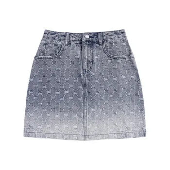 FION Denim Short Skirts Women's Blue