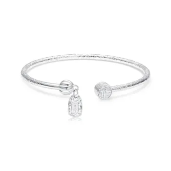 7℃ S999 Fine Silver Sterling Silver Bracelets Women's