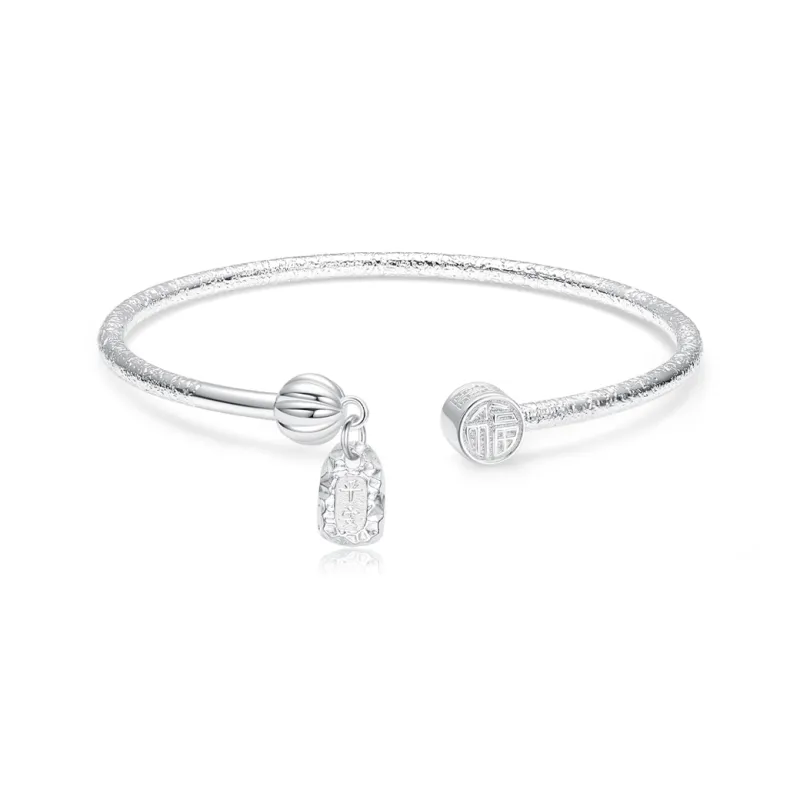 7℃ S999 Fine Silver Sterling Silver Bracelets Women's-0