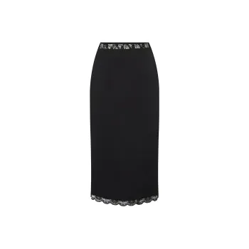 LA CRAWFISH Casual Long Skirts Women's Black