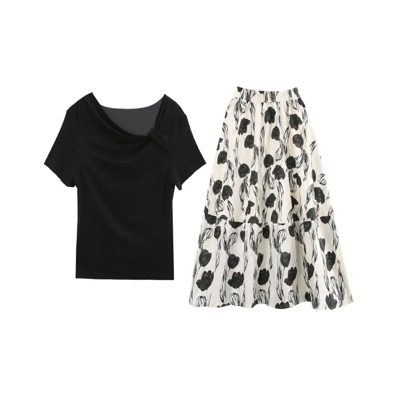 A Paradise For Awakening Skirt Set Women's Black-0