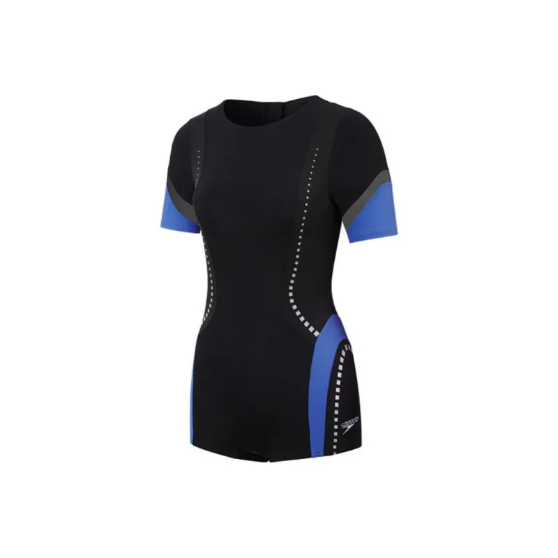 Speedo One-piece Swimsuit Women's Black/Blue-0